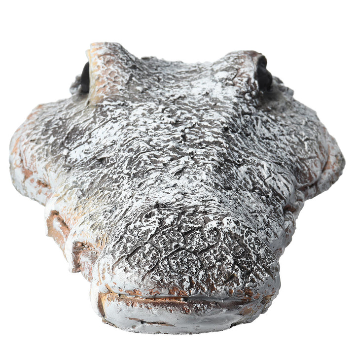 Floating Resin Crocodile Head Garden Pond Pool Realistic Water Features Decorations Pool Ornament Image 8