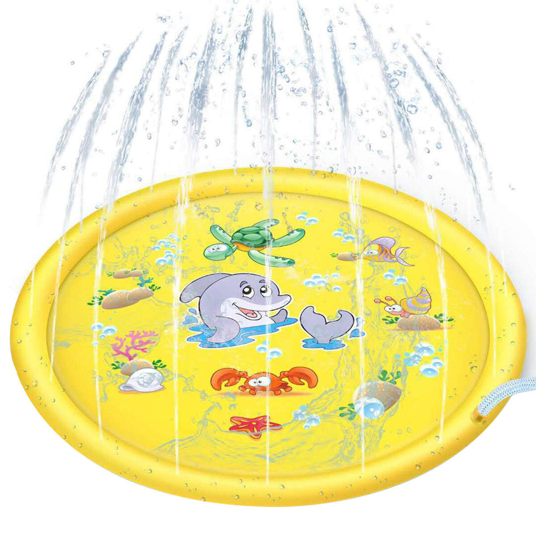 Upgraded 5-6ft Sprinkle Pad Inflatable Play Mat For Kids Toddlers Garden Patio Outdoor Image 1