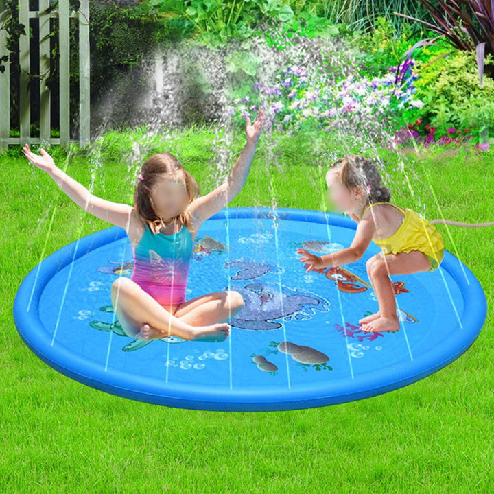 Upgraded 5-6ft Sprinkle Pad Inflatable Play Mat For Kids Toddlers Garden Patio Outdoor Image 2