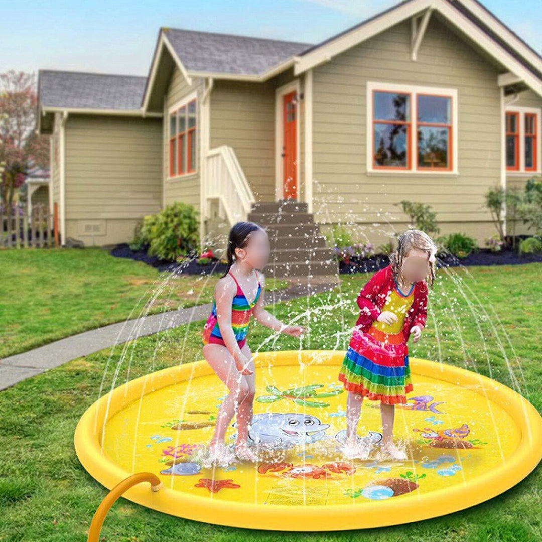 Upgraded 5-6ft Sprinkle Pad Inflatable Play Mat For Kids Toddlers Garden Patio Outdoor Image 4