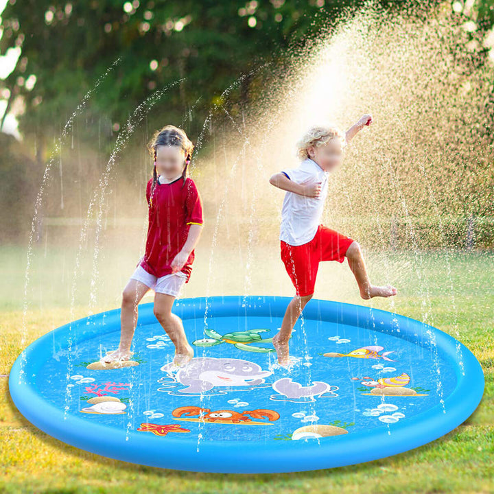 Upgraded 5-6ft Sprinkle Pad Inflatable Play Mat For Kids Toddlers Garden Patio Outdoor Image 5