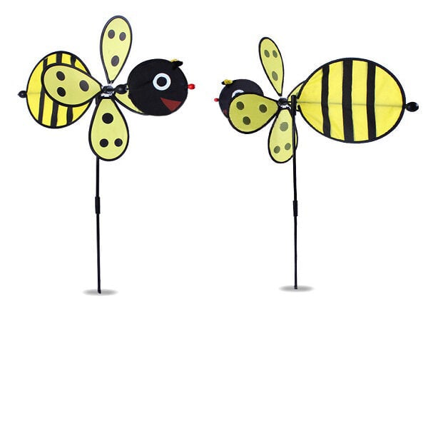 Windmill Red Ladybug and Yellow Bee Design Windmill Children Garden Decoration Image 5