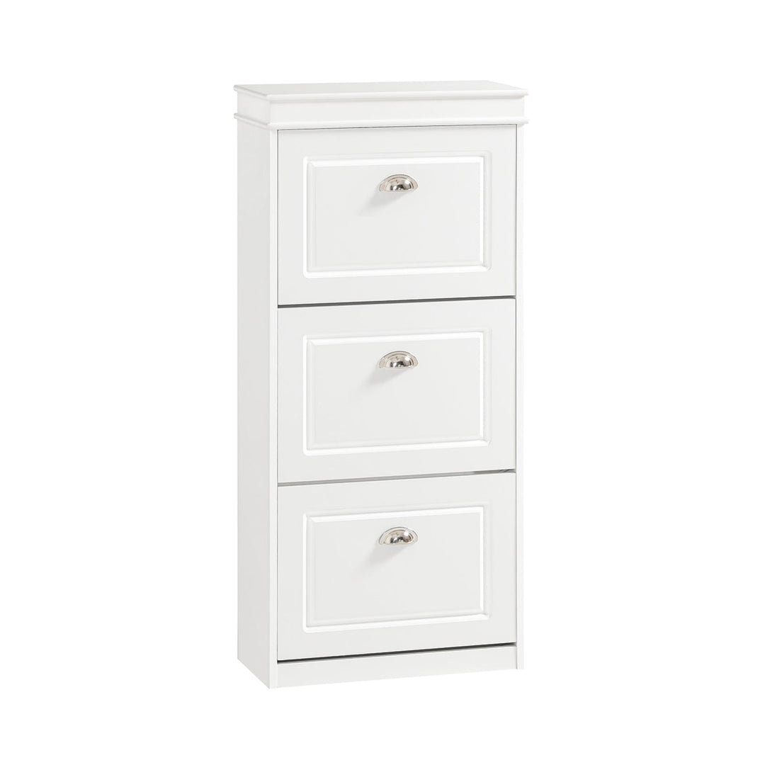 Haotian FSR94-W, White Shoe Cabinet with 3 Flip Drawers, Freestanding Shoe Rack, Shoe Storage Cupboard Organizer Unit Image 6