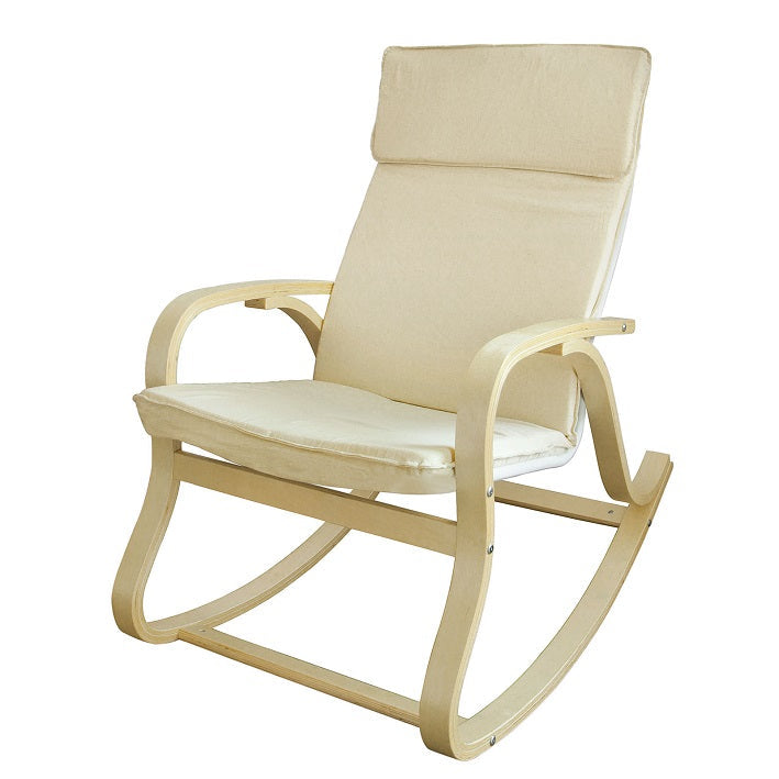 Haotian FST15-W, Comfortable Relax Rocking Chair, Lounge Chair Relax Chair with Cushion Image 2