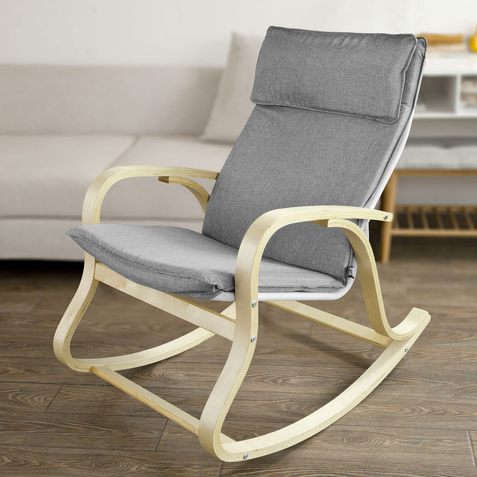 Haotian FST15-DG, Comfortable Relax Rocking Chair, Lounge Chair Relax Chair Cushion Image 1