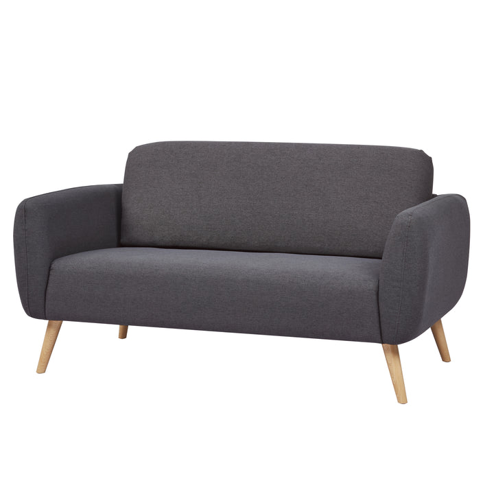 Linda Loveseat Sofa: Modern Design, Easy Assembly, Perfect for Small Spaces  Soft Polyester Fabric, Sturdy Wood Frame. Image 8
