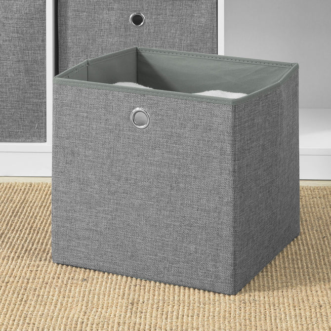 Haotian FSR65-DG Grey Storage Bench with Cushion 3 Baskets Shoe Rack 40x12.6 in Image 3