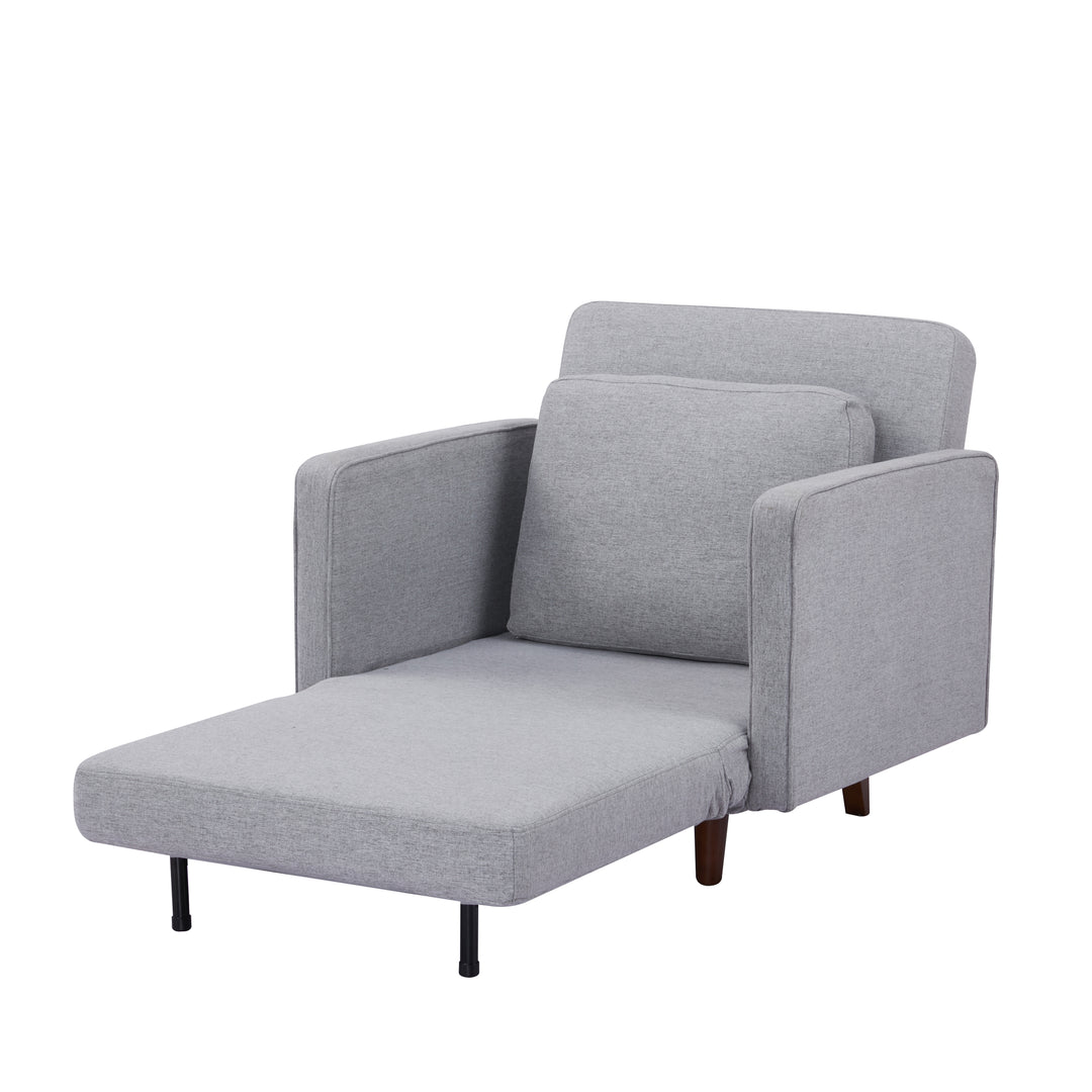 Panama Convertible Chair: Comfortable Modern Design  Twin Sleeper, Chaise Lounge, and Bed Conversion Image 3