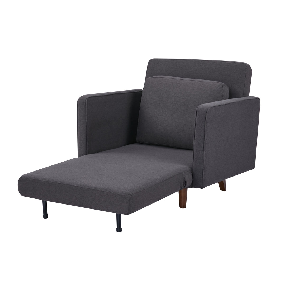 Panama Convertible Chair: Comfortable Modern Design  Twin Sleeper, Chaise Lounge, and Bed Conversion Image 6