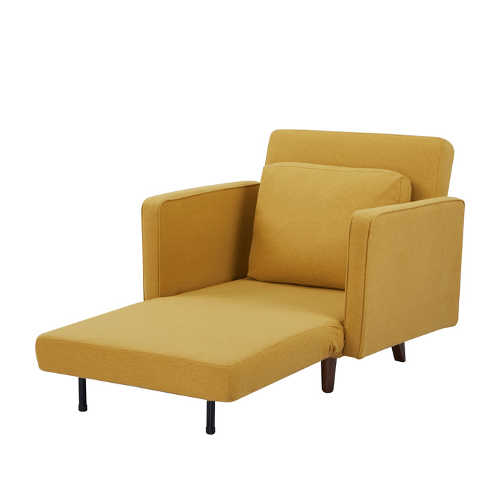 Panama Convertible Chair: Comfortable Modern Design  Twin Sleeper, Chaise Lounge, and Bed Conversion Image 10