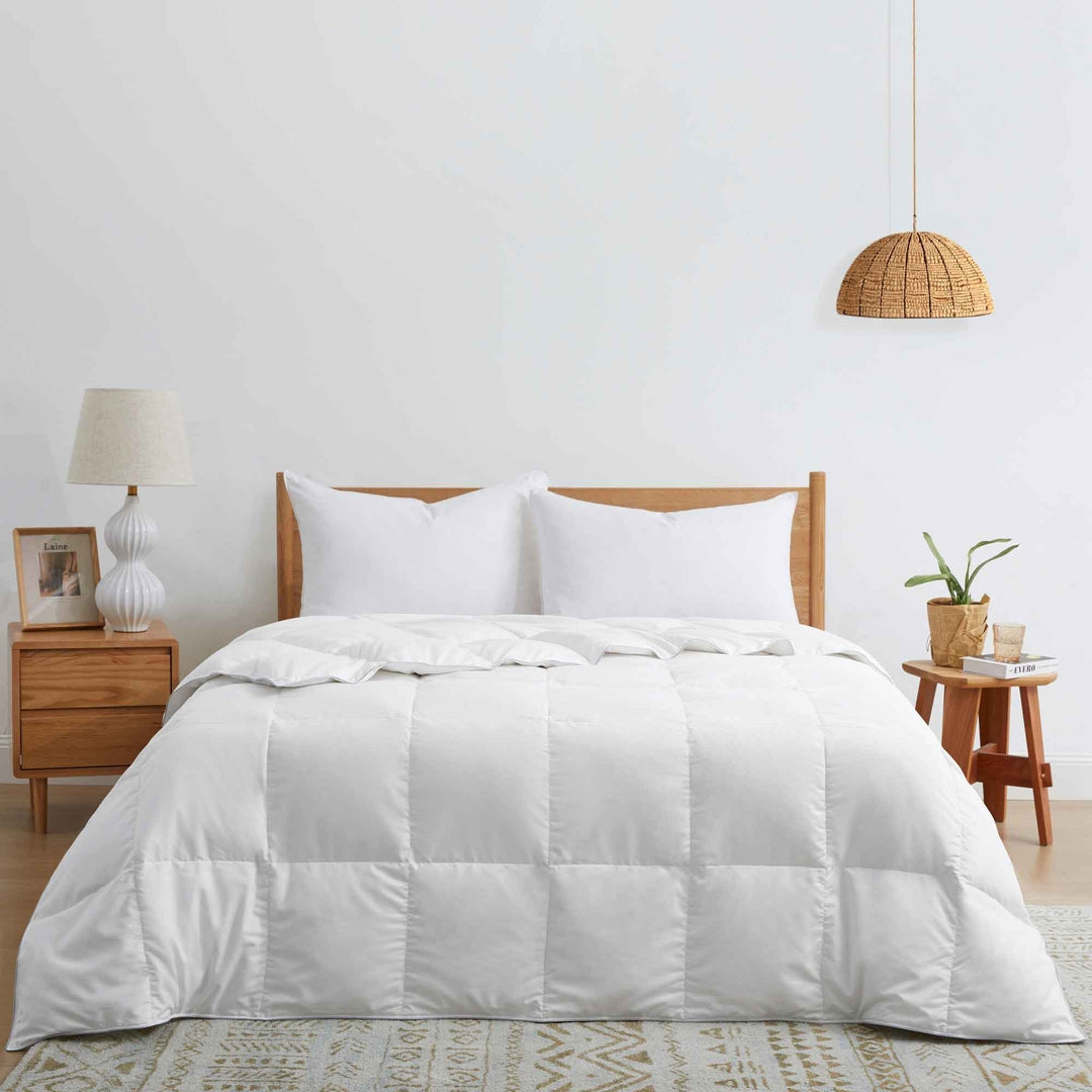 Lightweight Goose Feather and Down Comforter- Hotel Collection for Hot Sleepers Image 2
