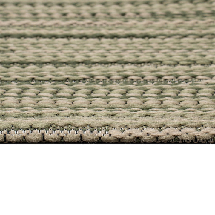 Liora Manne Miranda Tweed Stripe Indoor Outdoor Area Rug Green Image 8