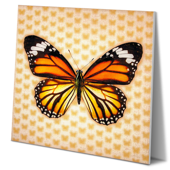 5D Multi-Dimensional Monrach Butterfly Wall Art Print on Strong Polycarbonate Panel - Lenticular Artwork by Matashi Image 2