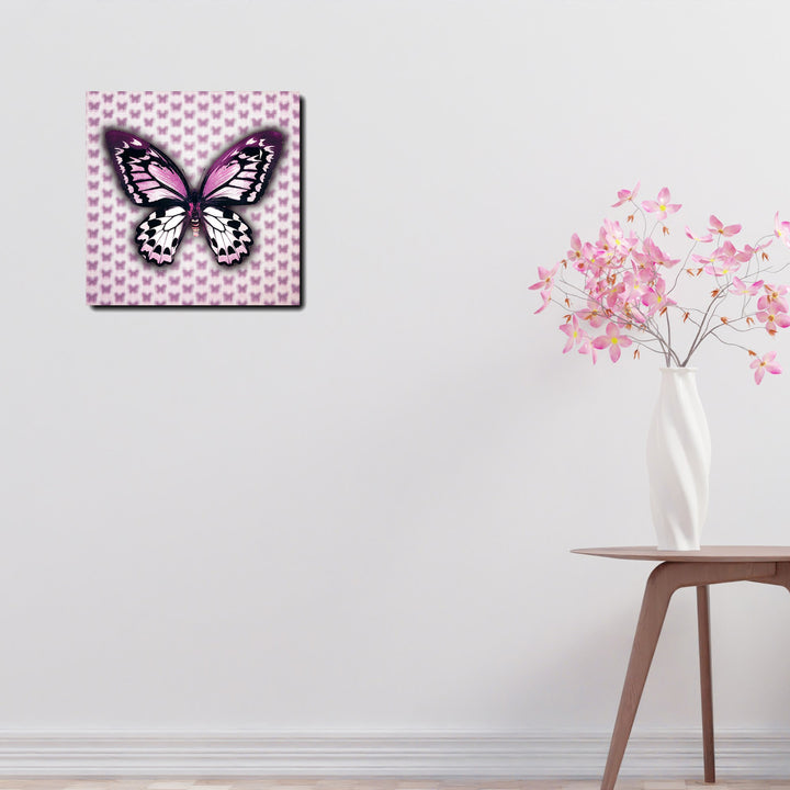 5D Multi-Dimensional Custom Made Purple Butterfly Wall Art Print on Strong Polycarbonate Panel - Lenticular Artwork by Image 4