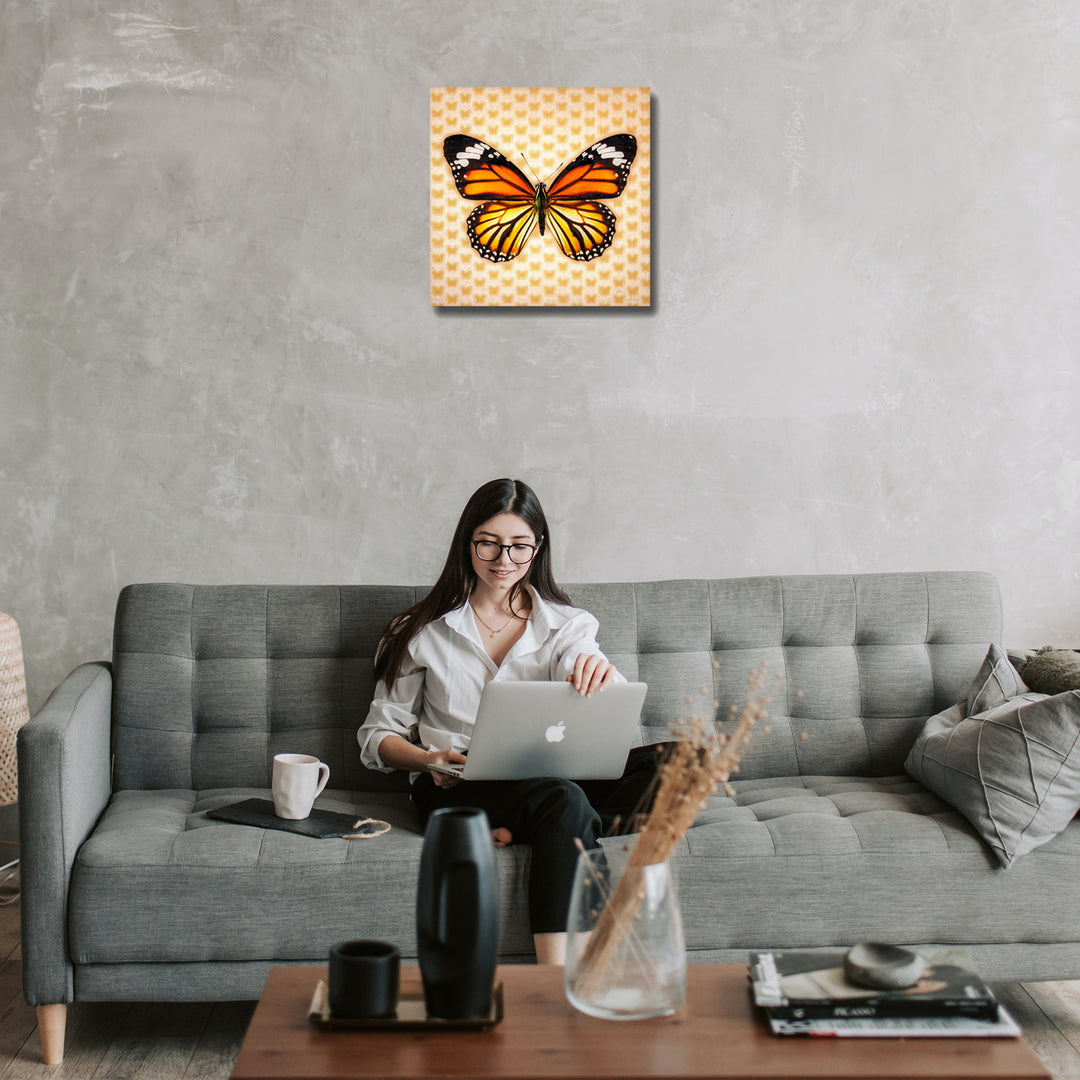 5D Multi-Dimensional Monrach Butterfly Wall Art Print on Strong Polycarbonate Panel - Lenticular Artwork by Matashi Image 5