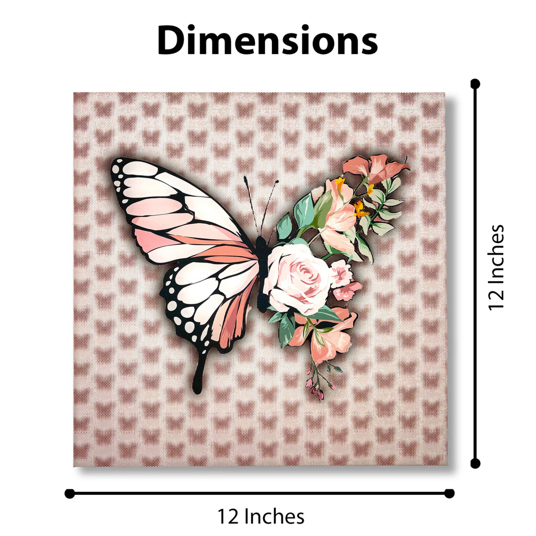 Multi-Dimensional 5D Flower Butterfly Wall Art Print on Strong Polycarbonate Panel w Vibrant Colors -Lenticular Artwork Image 6