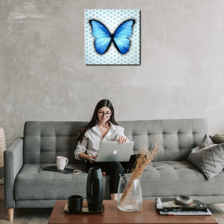 5D Multi-Dimensional Butterfly Wall Art Print on Strong Polycarbonate Panel - Immersive, Lenticular Artwork by Matashi Image 5