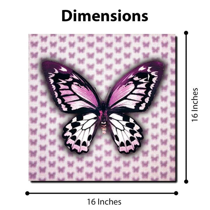 Matashi Multi-Dimensional Custom Made 5D Purple Butterfly Wall Art Print on Strong Polycarbonate Panel with Vibrant Image 8