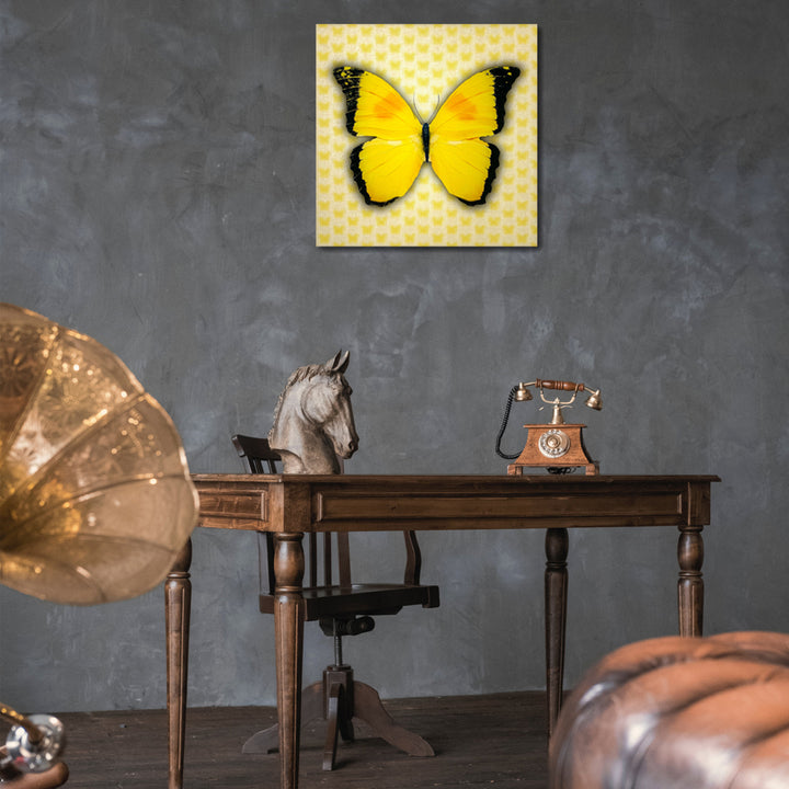 Matashi Multi-Dimensional Custom Made 5D Yellow Butterfly Wall Art Print on Strong Polycarbonate Panel with Vibrant Image 6