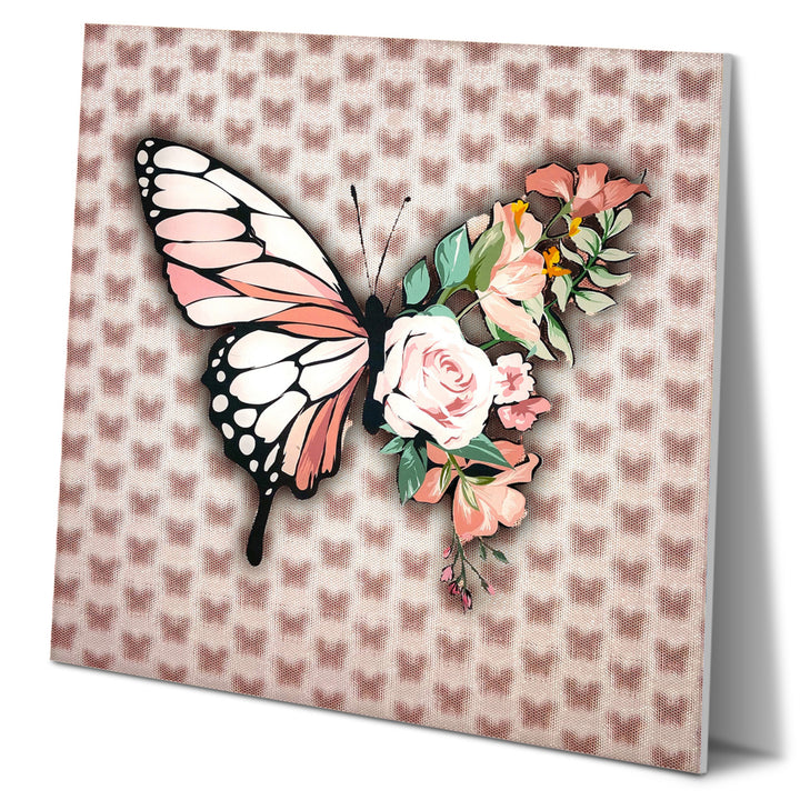 5D Multi-Dimensional Flower Butterfly Wall Art Print on Strong Polycarbonate Panel - Interactive, Lenticular Artwork by Image 2