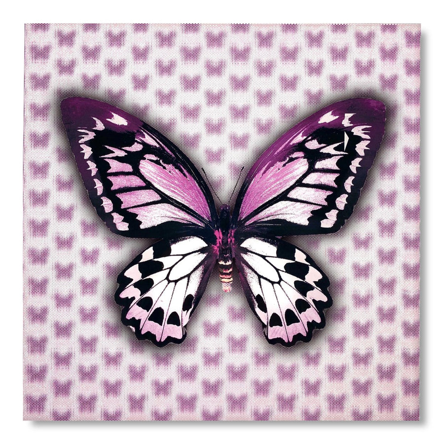 Multi-Dimensional Custom Made 5D Purple Butterfly Wall Art Print on Strong Polycarbonate Panel - Lenticular Artwork by Image 1