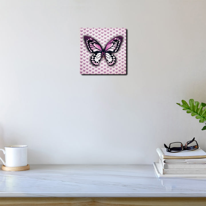 Multi-Dimensional Custom Made 5D Purple Butterfly Wall Art Print on Strong Polycarbonate Panel - Lenticular Artwork by Image 3