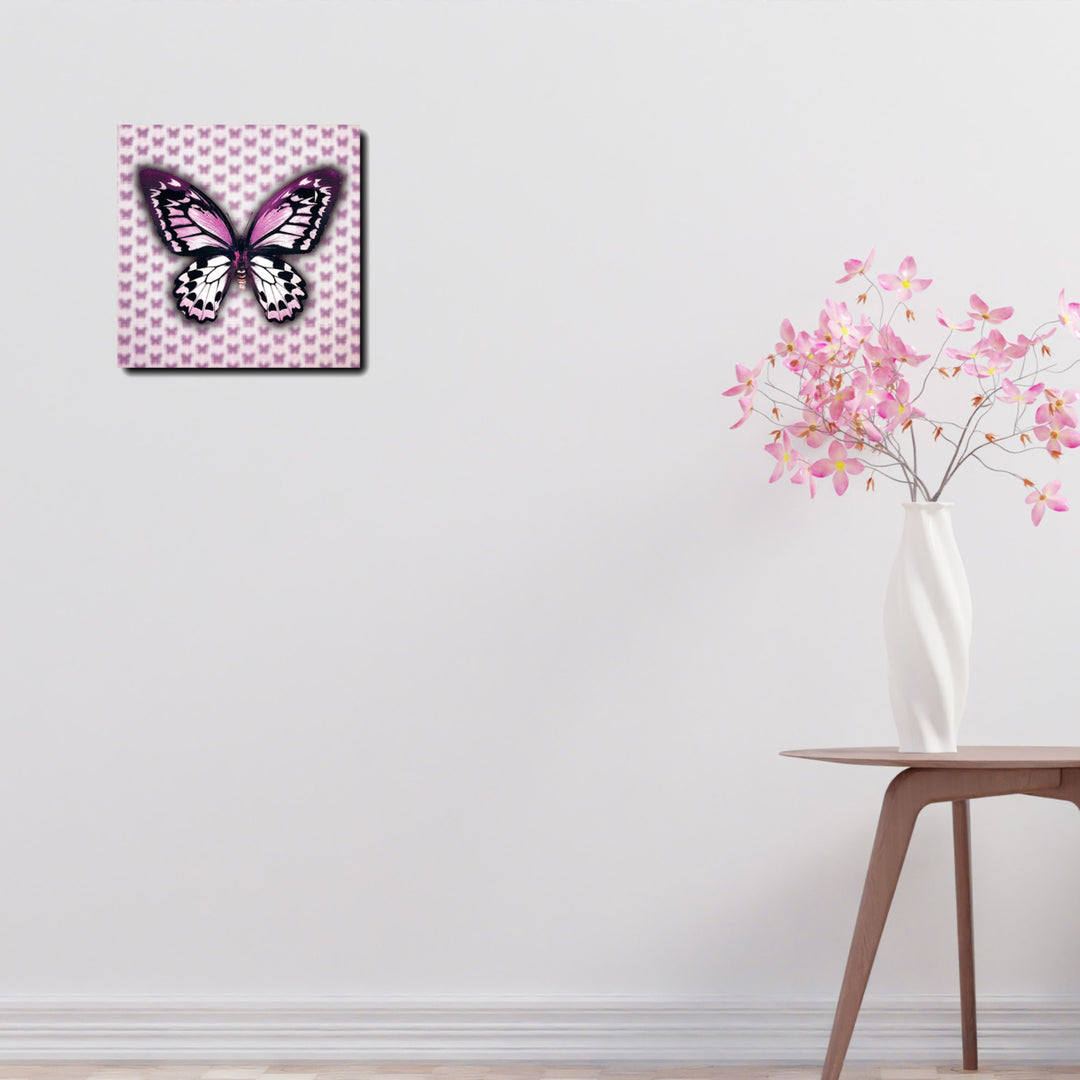 Multi-Dimensional Custom Made 5D Purple Butterfly Wall Art Print on Strong Polycarbonate Panel - Lenticular Artwork by Image 4