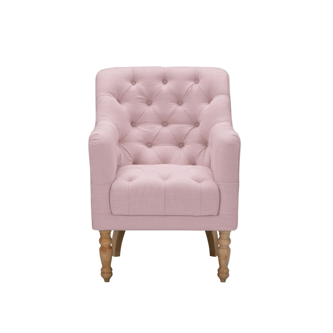 Aislynn Accent Chair-Upholstered-Flared Arms-Web Suspension Image 6