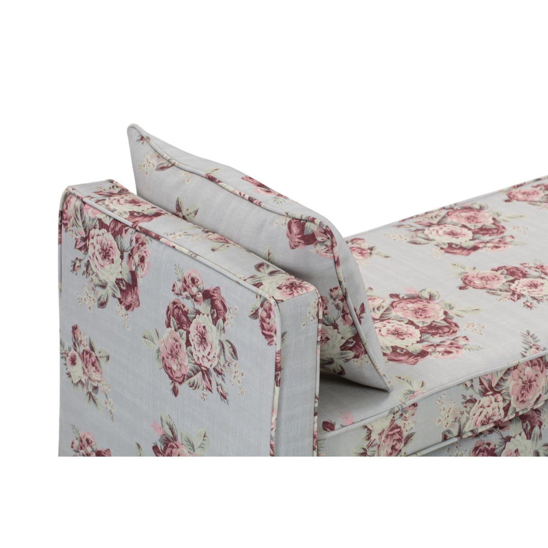 Persephone Bench-Upholstered-Piping Details-Two Pillows Image 9