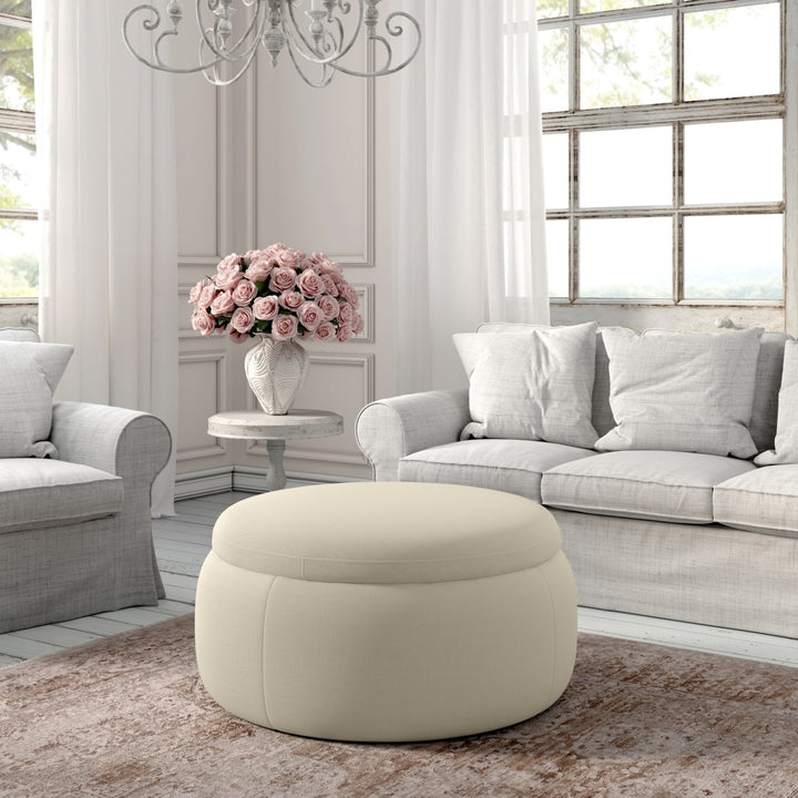 Ananya Ottoman-Upholstered-Storage-Lift-Off Lid Image 7