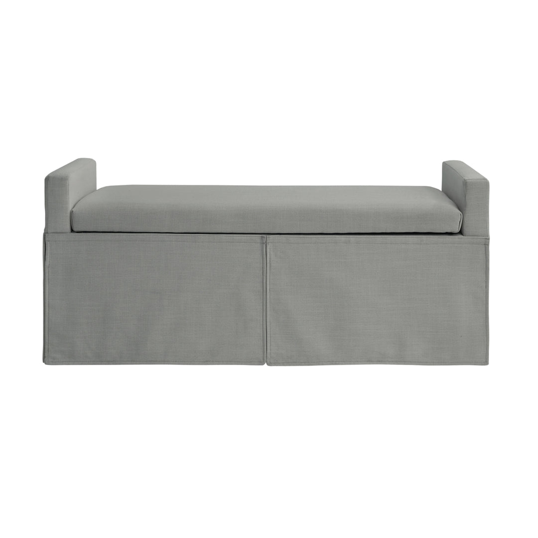 Xitlali Bench-Upholstered-Square Arms-Hinged Lid Image 6