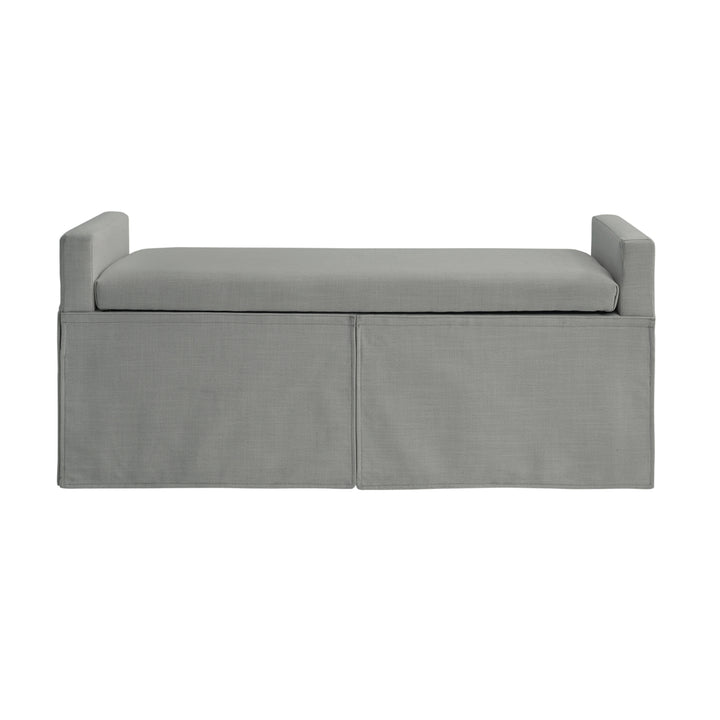 Xitlali Bench-Upholstered-Square Arms-Hinged Lid Image 6