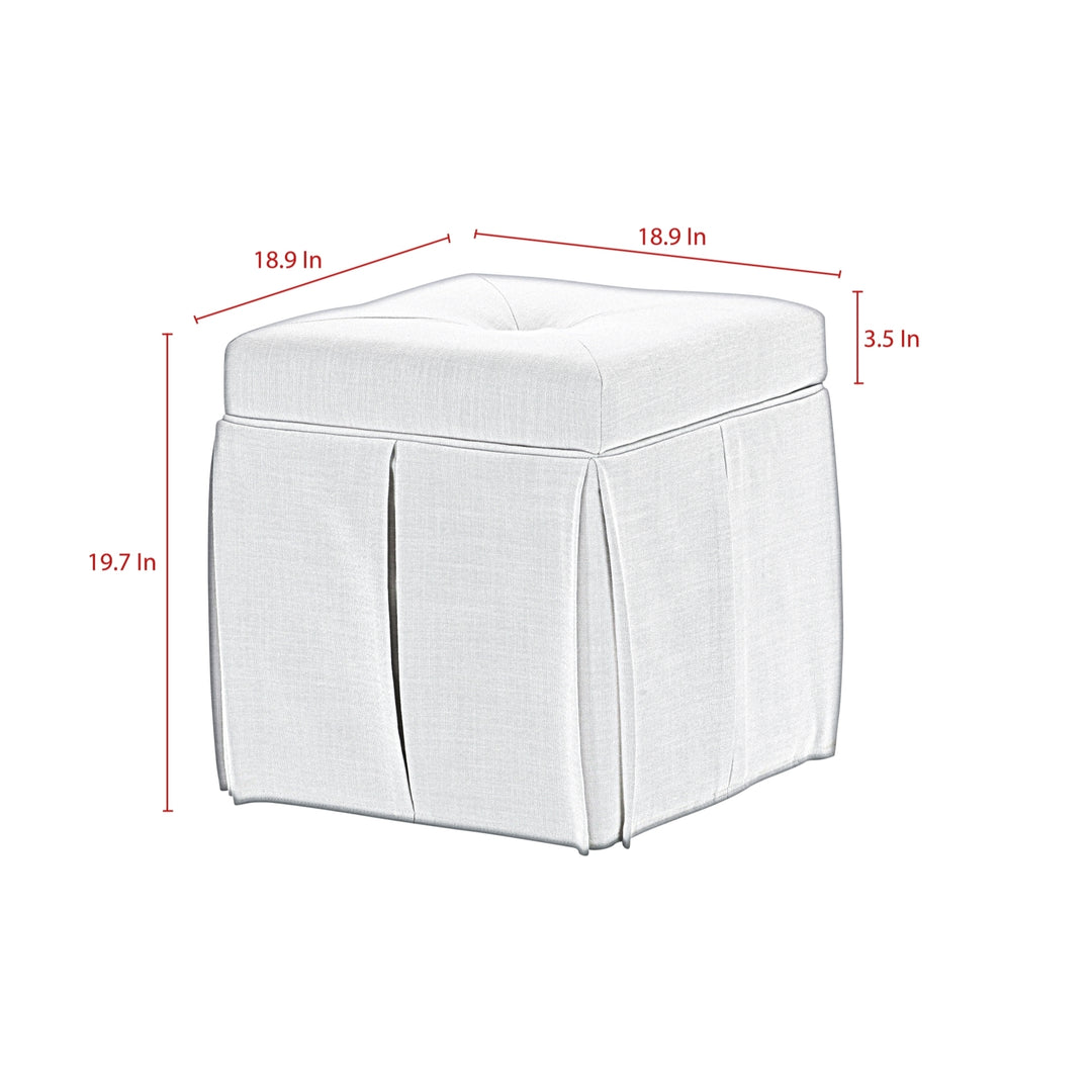 Kale Ottoman-Single Tuft-Slipcover-Storage Image 11