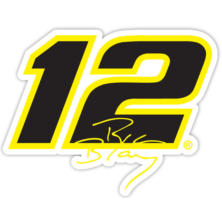 12 Ryan Blaney 4-Inch Number Laser Cut Decal Image 1