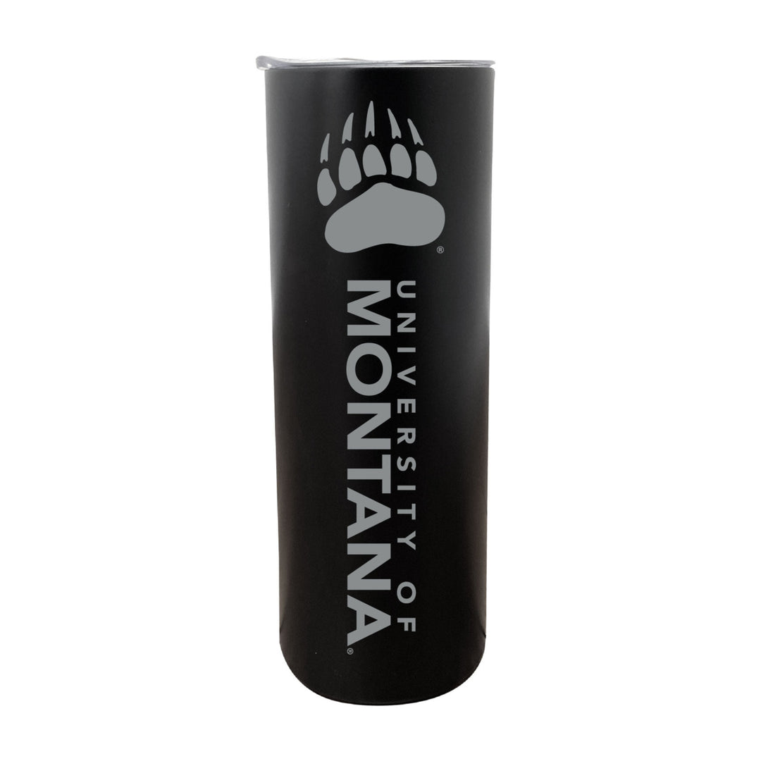 Montana University NCAA Laser-Engraved Tumbler - 16oz Stainless Steel Insulated Mug Image 1