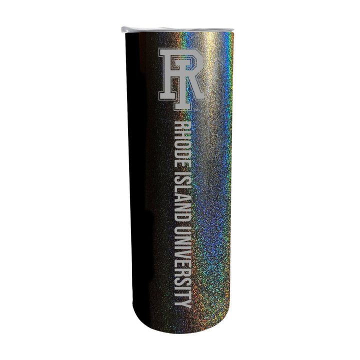 Rhode Island University NCAA Laser-Engraved Tumbler - 16oz Stainless Steel Insulated Mug Image 3