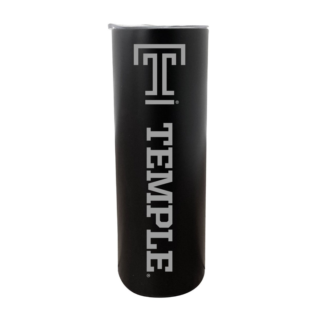 Temple University NCAA Laser-Engraved Tumbler - 16oz Stainless Steel Insulated Mug Image 1