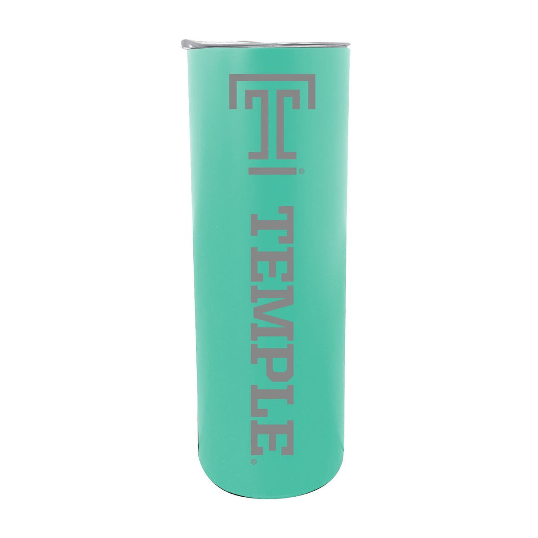 Temple University NCAA Laser-Engraved Tumbler - 16oz Stainless Steel Insulated Mug Image 1