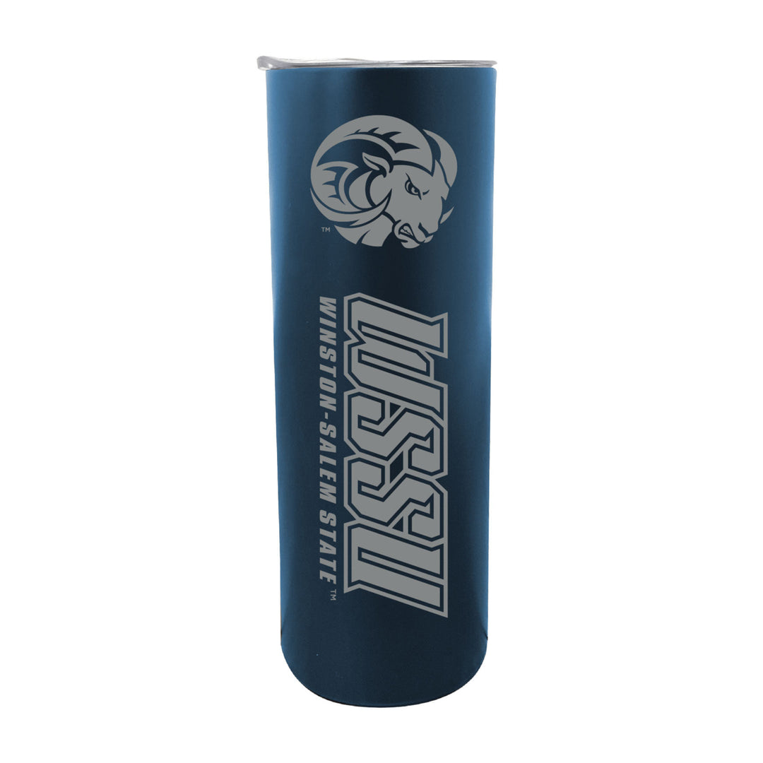 Winston-Salem State NCAA Laser-Engraved Tumbler - 16oz Stainless Steel Insulated Mug Image 2