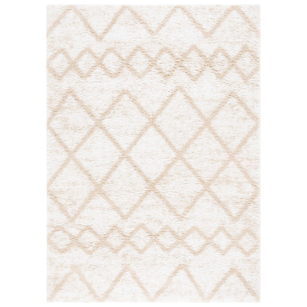 Safavieh BER572A Berber Shag Ivory / Beige Image 1