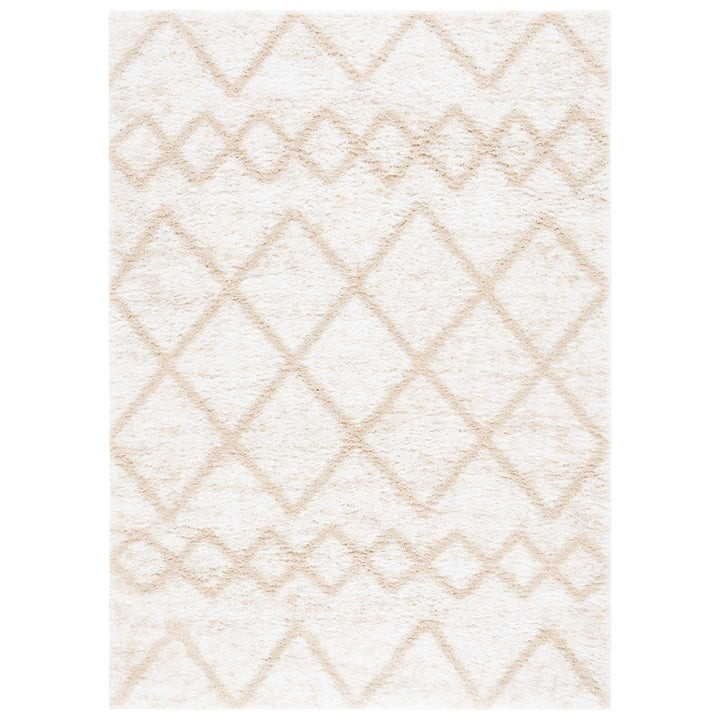 Safavieh BER572A Berber Shag Ivory / Beige Image 1