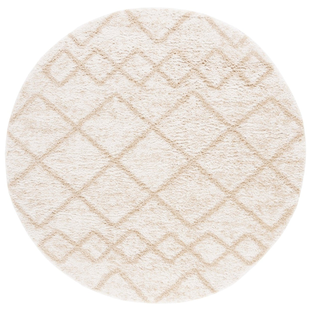 Safavieh BER572A Berber Shag Ivory / Beige Image 1