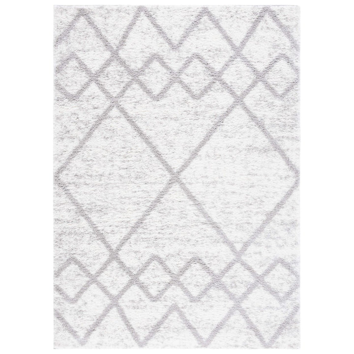 Safavieh BER574F Berber Shag Grey / Ivory Image 1