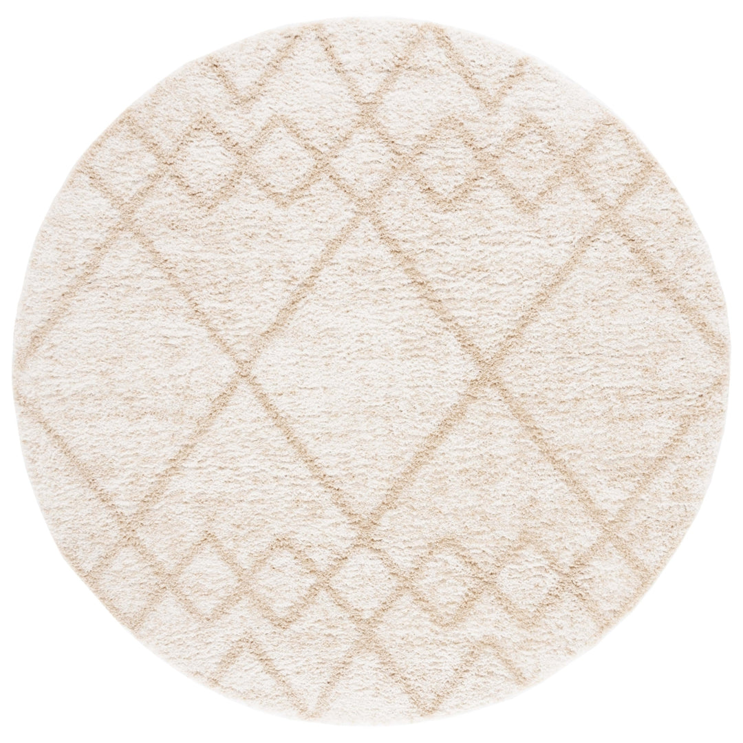 Safavieh BER574A Berber Shag Ivory / Beige Image 4