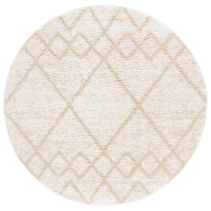 Safavieh BER574A Berber Shag Ivory / Beige Image 1