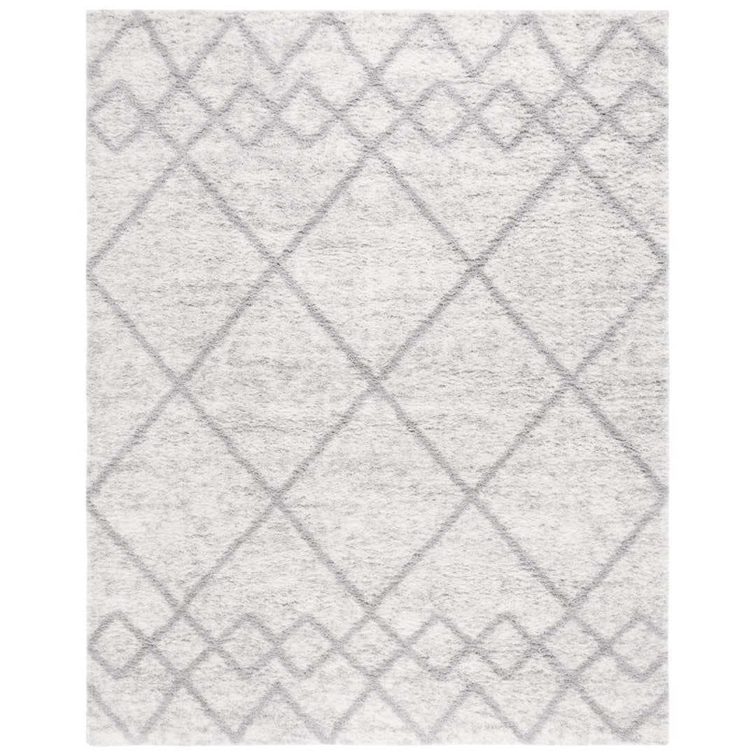 Safavieh BER574F Berber Shag Grey / Ivory Image 1