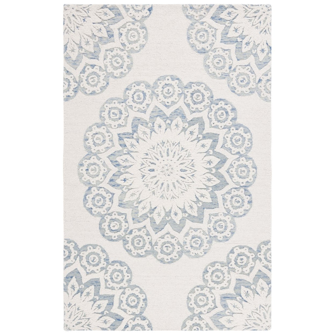 Safavieh BLM108M Blossom Ivory / Blue Image 1