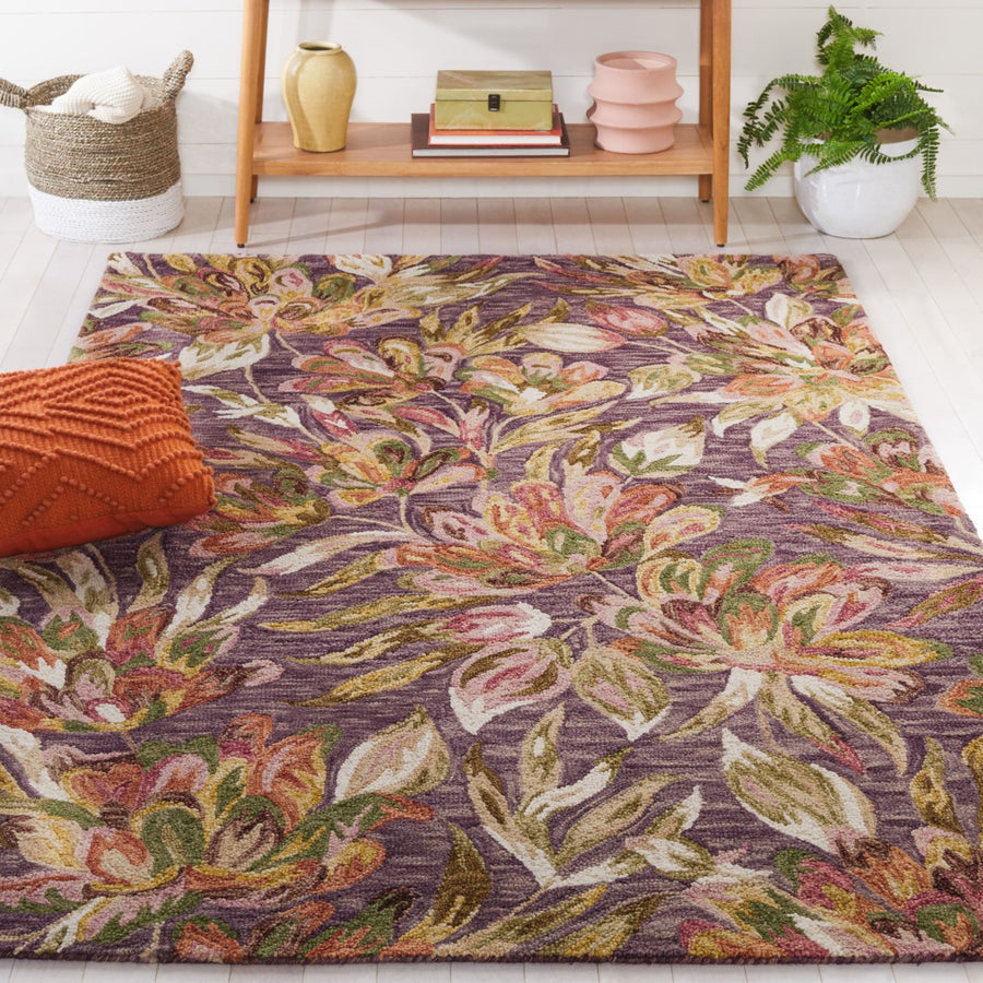 Safavieh BLM462V Blossom Purple / Sage Image 1