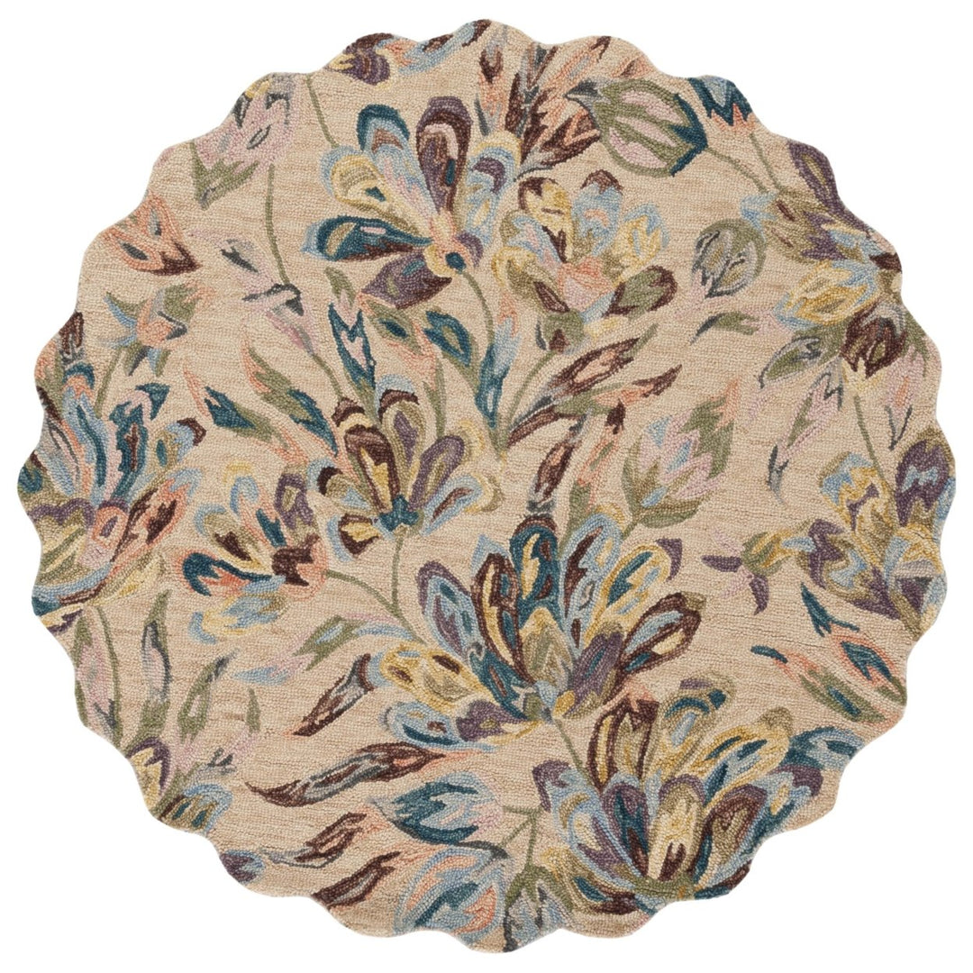 Safavieh BLM462B Blossom Beige / Purple Image 8