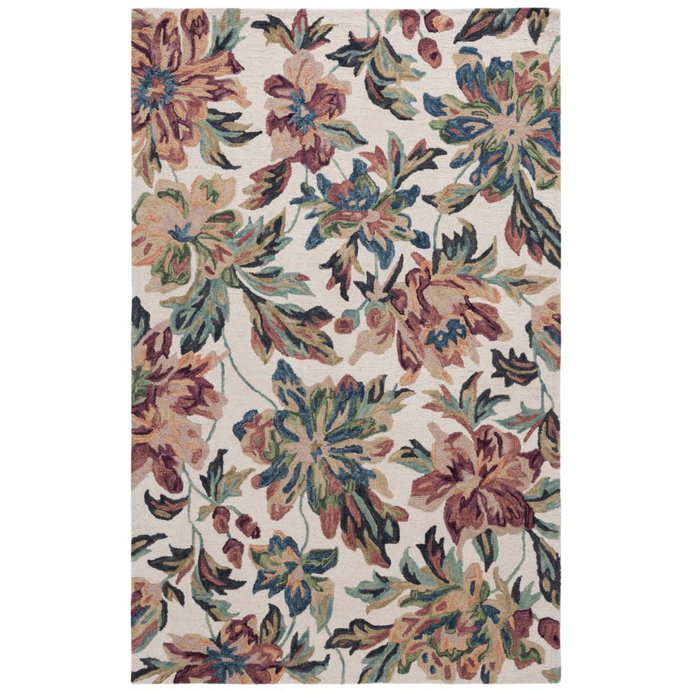 Safavieh BLM467A Blossom Ivory / Plum Image 2